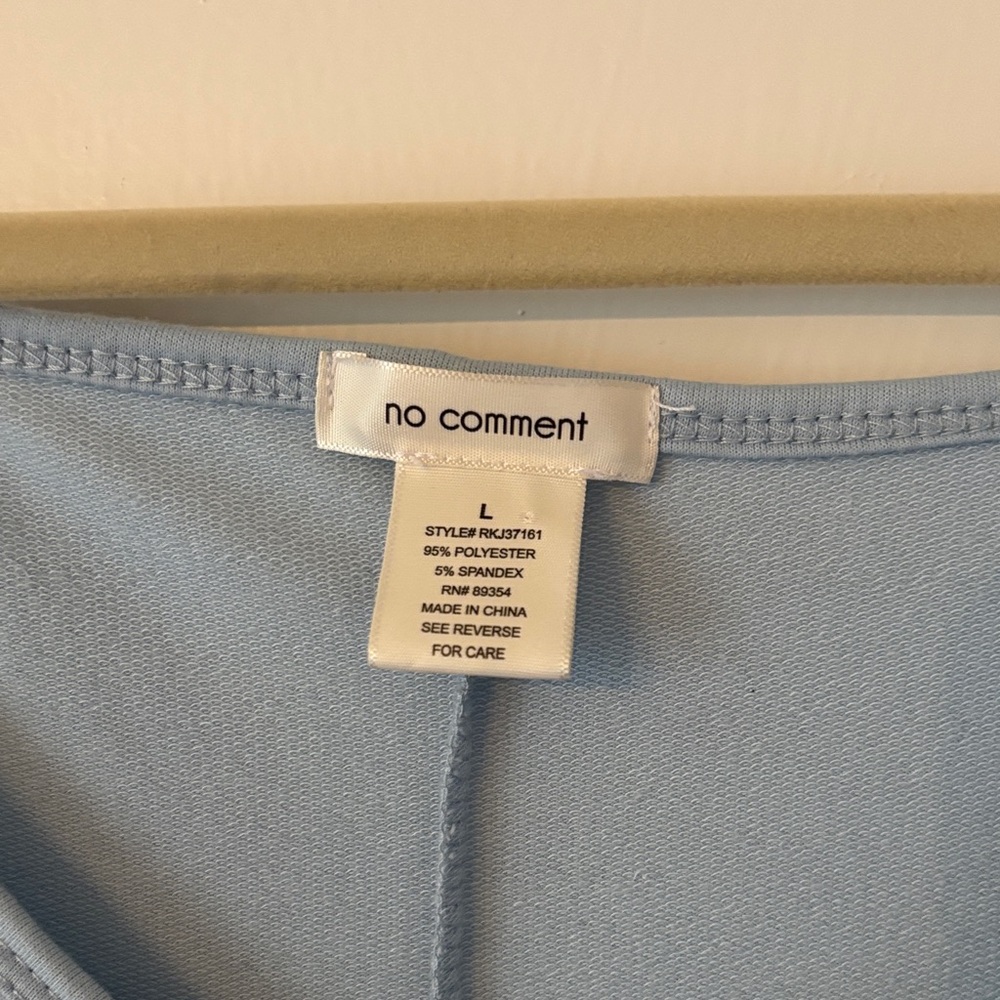 No Comment Comfy Sky Blue Women's Jumpsuit - Picture 2 of 13